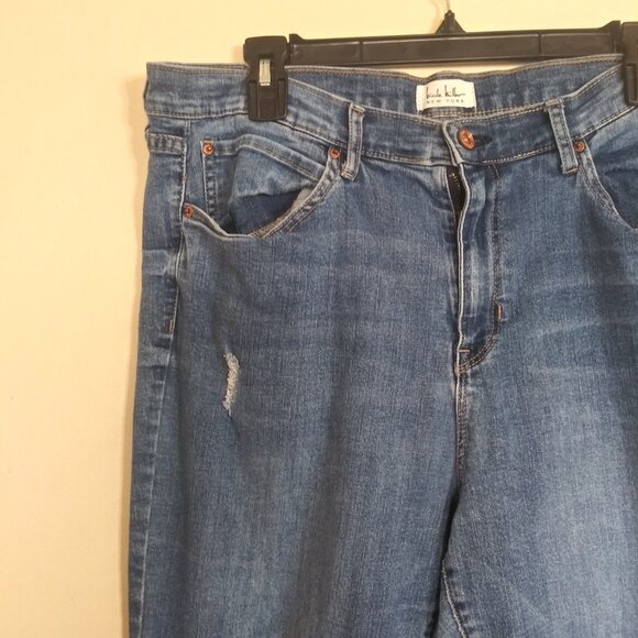 Nicole Miller New York SOHO High Rise Ankle Slim Jeans Size: 14 - Picture 9 of 10